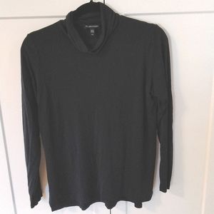 Eileen Fisher silk navy turtleneck size small